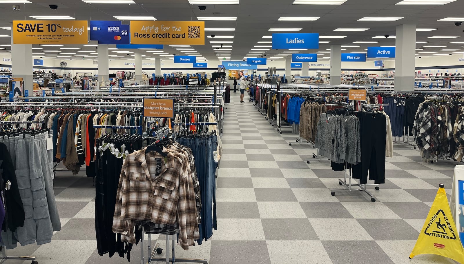 Ross Dress for Less opened Friday at Town & Country Shopping Center in Kettering. It is located near the Far Hills Avenue side, occupying space formerly used by Stein Mart. JEREMY KELLEY/STAFF