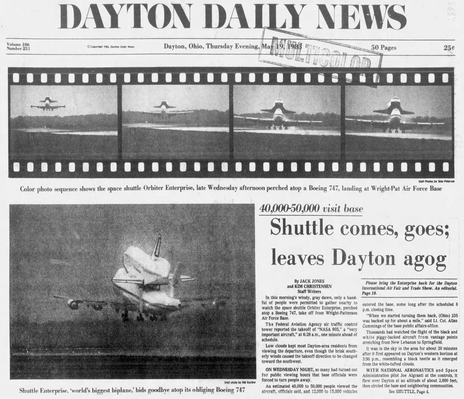 Dayton Daily News May 19, 1983. DAYTON DAILY NEWS ARCHIVES