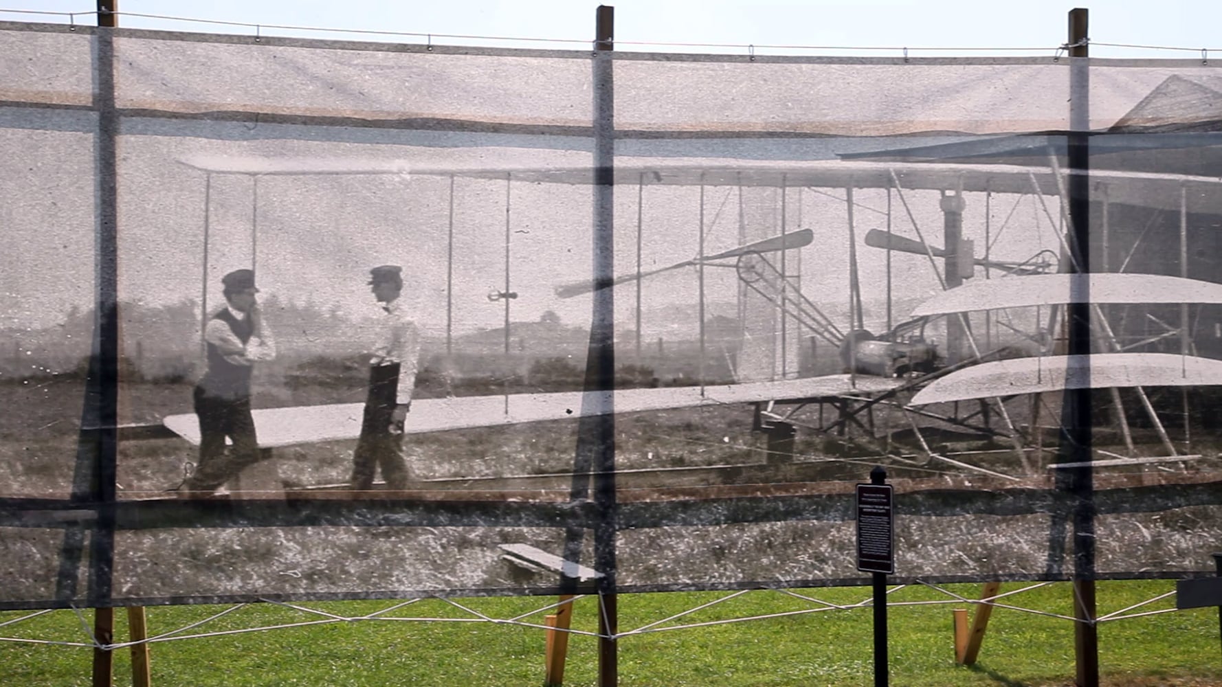 Wright Brothers remain larger than life through art installation