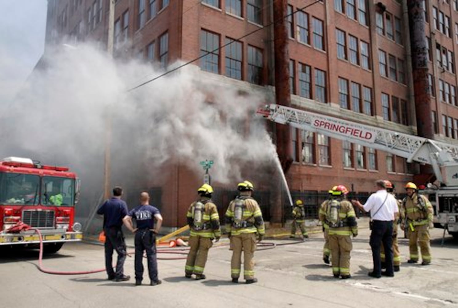 Fire at the Crowell-Collier Building