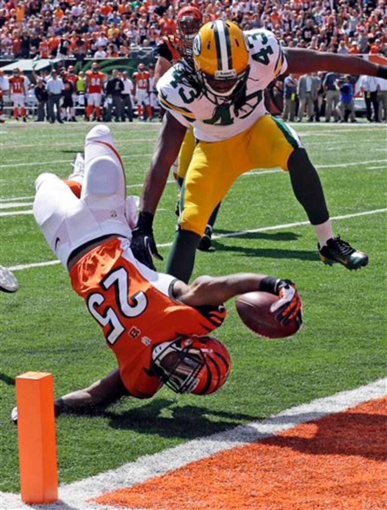 Scenes from the Bengals 34-30 win over the Packers