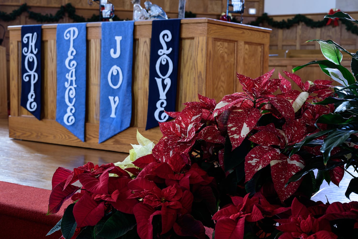 PHOTOS: A look inside Sulphur Grove Church in Huber Heights decorated for Christmas