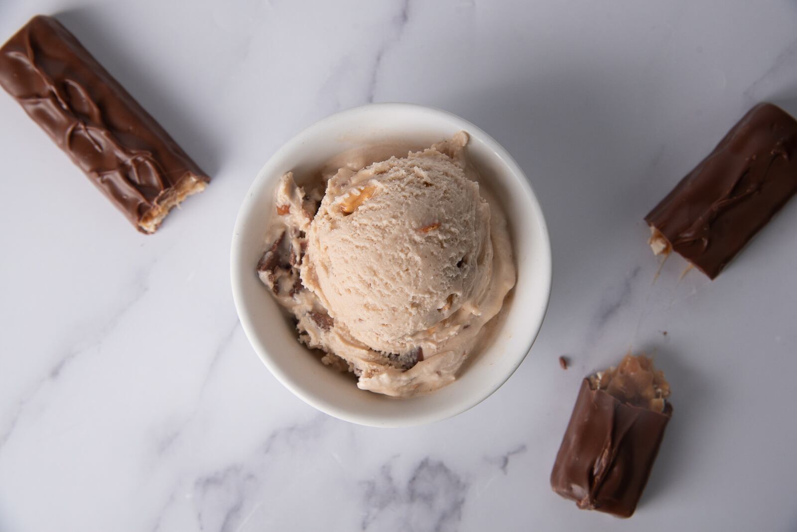 Graeter's fourth bonus flavor of the summer is Candy Bar Chip, a combination of rich peanut nougat ice cream with candied peanuts and milk chocolate chips.