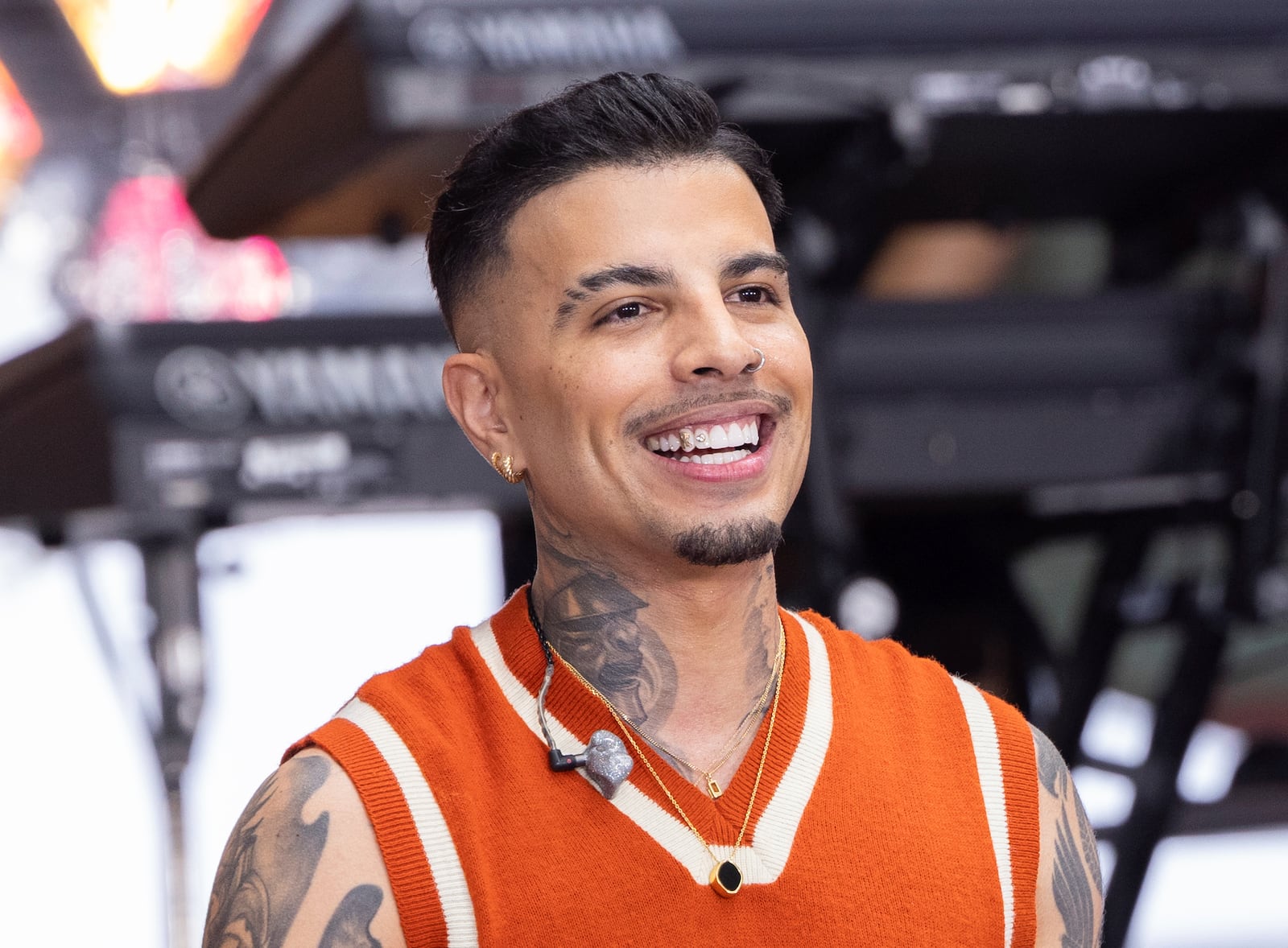 FILE - Puerto Rican singer Rauw Alejandro performs on NBC's Today show at Rockefeller Plaza on Friday, July 12, 2024, in New York. (Photo by CJ Rivera/Invision/AP, File)