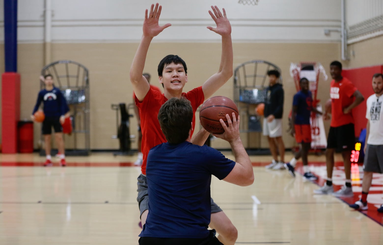 Dayton Flyers practice