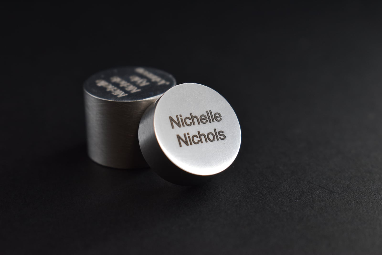 A Celestis capsule containing a portion of the remains and DNA of Nichelle Nichols, who portrayed the character Uhura in the original Star Trek series and its film sequels. COURTESY OF CELESTIS