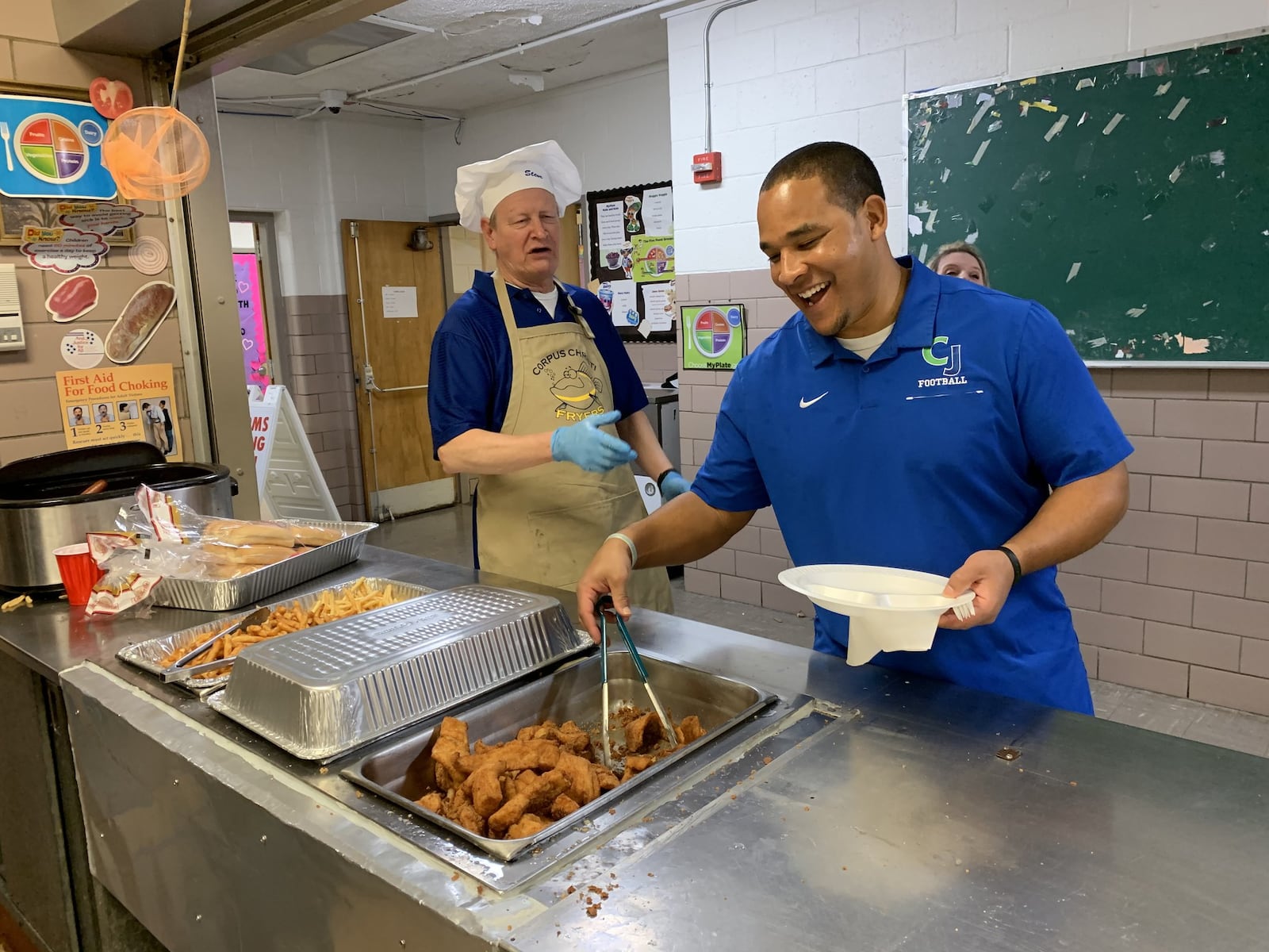 The Corpus Christi Fryers are a group of parents who banded together in 1990 over deep fried, golden flaky fish as a way to fund the athletic association at Corpus Christi School. They are behind some of Dayton’s biggest and best fish fry events. CONTRIBUTED/ALEXIS LARSEN