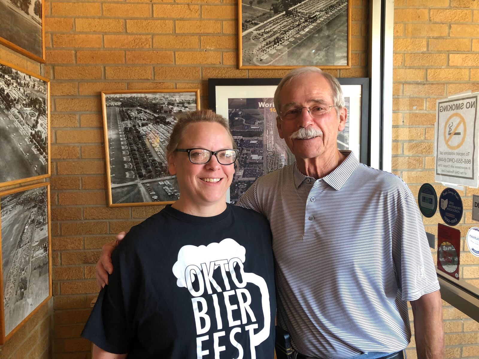 Renee Brusman and her father Bill Brusman, co-owners of The Original Rib House in Vandalia, which will shut down this weekend after 38 years.