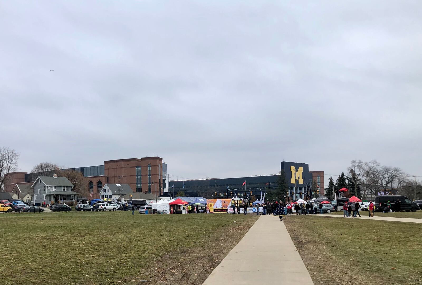 The scene outside Michigan Stadium before the 116th edition of the Ohio State-Michigan game.