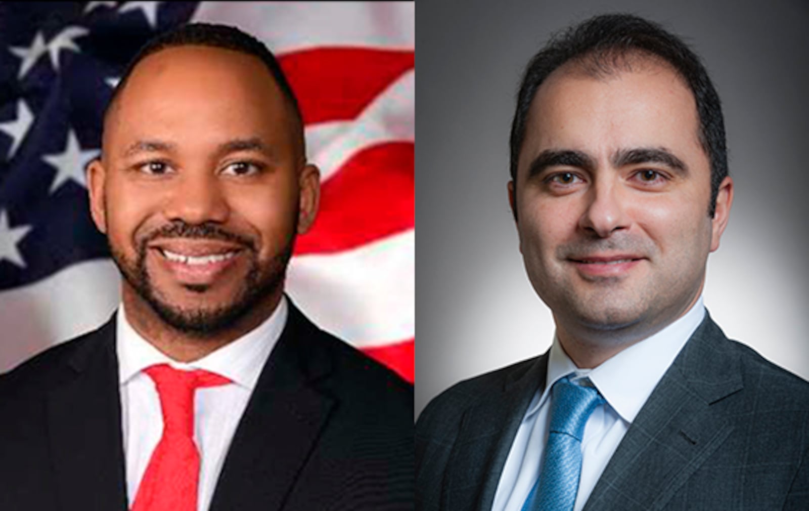 Democrat Brandon McClain, left, the current Montgomery County recorder, is being challenged by Republican Adil Baguirov, former Dayton School Board president. SUBMITTED