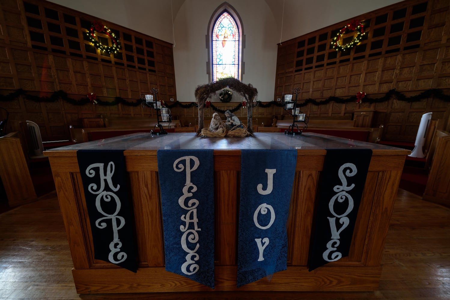 PHOTOS: A look inside Sulphur Grove Church in Huber Heights decorated for Christmas