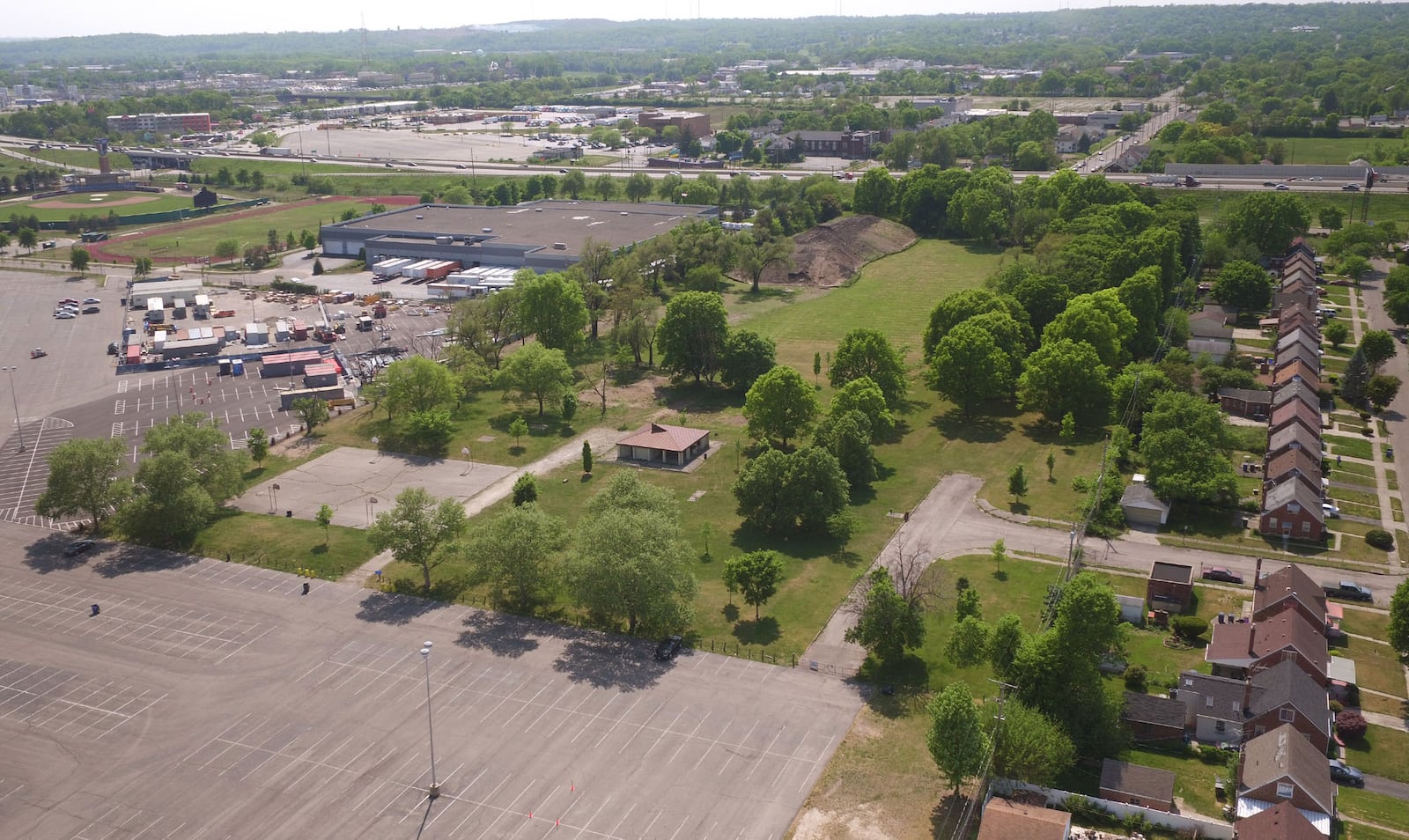 The City of Dayton is looking to turn Welcome Park into a a bike trail park. The park is located behind Welcome Stadium. TY GREENLEES / STAFF