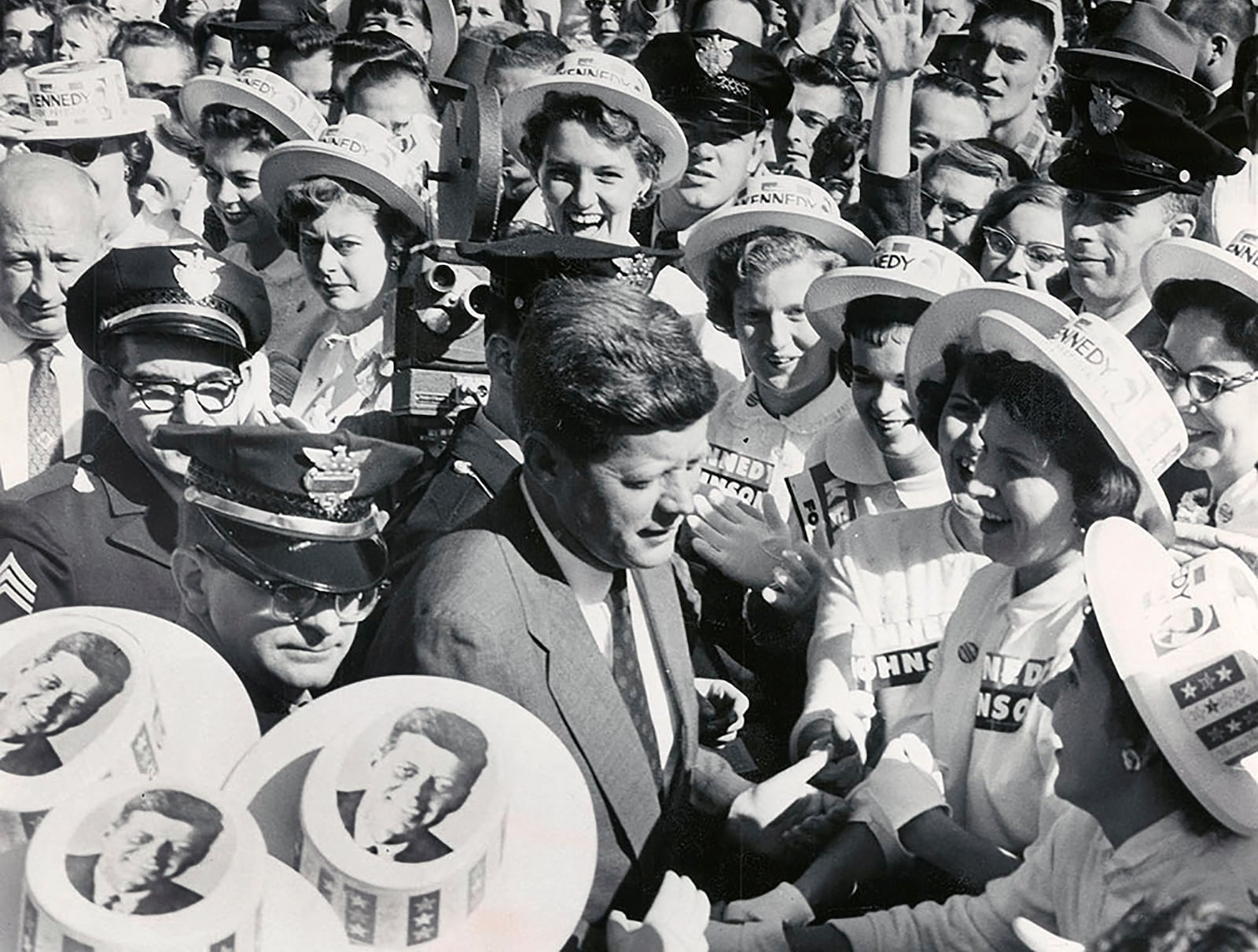 Sen. John F. Kennedy campaiging in Middletown in October 1960. DAYTON DAILY NEWS ARCHIVE