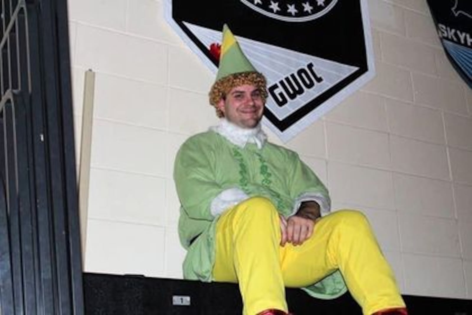 Denny Phillips volunteered as an elf when Engage City Church turned the Wayne High School gym into a winter wonderland for terminally ill children. Phillips, a substitute teacher and coach, died Sunday at 39. CONTRIBUTED PHOTO