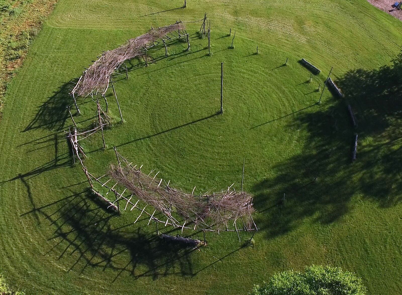 A Pow Wow Arbor was added for the annual "Keeping the Tradition" Pow Wow  The SunWatch Indian Village/Archaeological Park is nestled in mature trees along the Great Miami River south of Dayton.    TY GREENLEES / STAFF