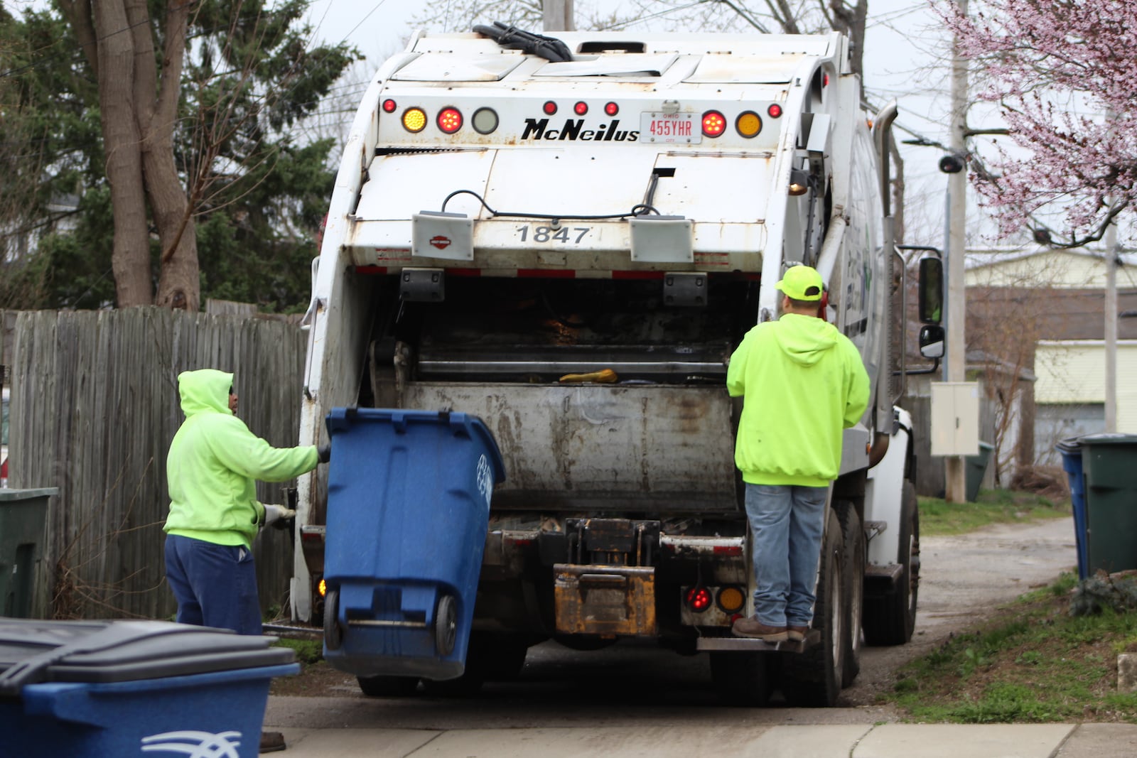 Waste collection crews in the city of Dayton. CORNELIUS FROLIK / STAFF