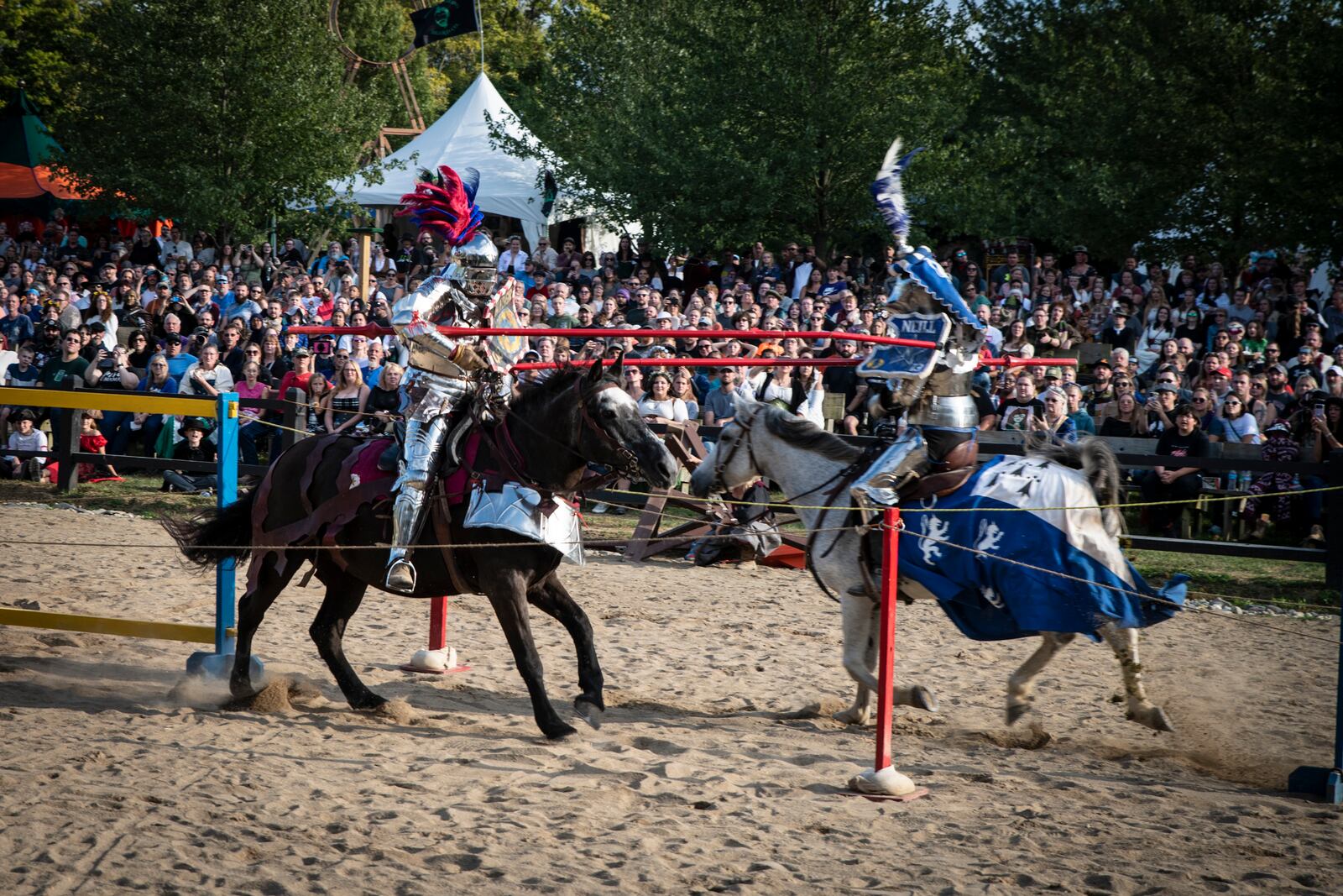 Jousting matches are essential at Ohio Renaissance Festival. PHOTO BY JEFFREY L. ROOKS