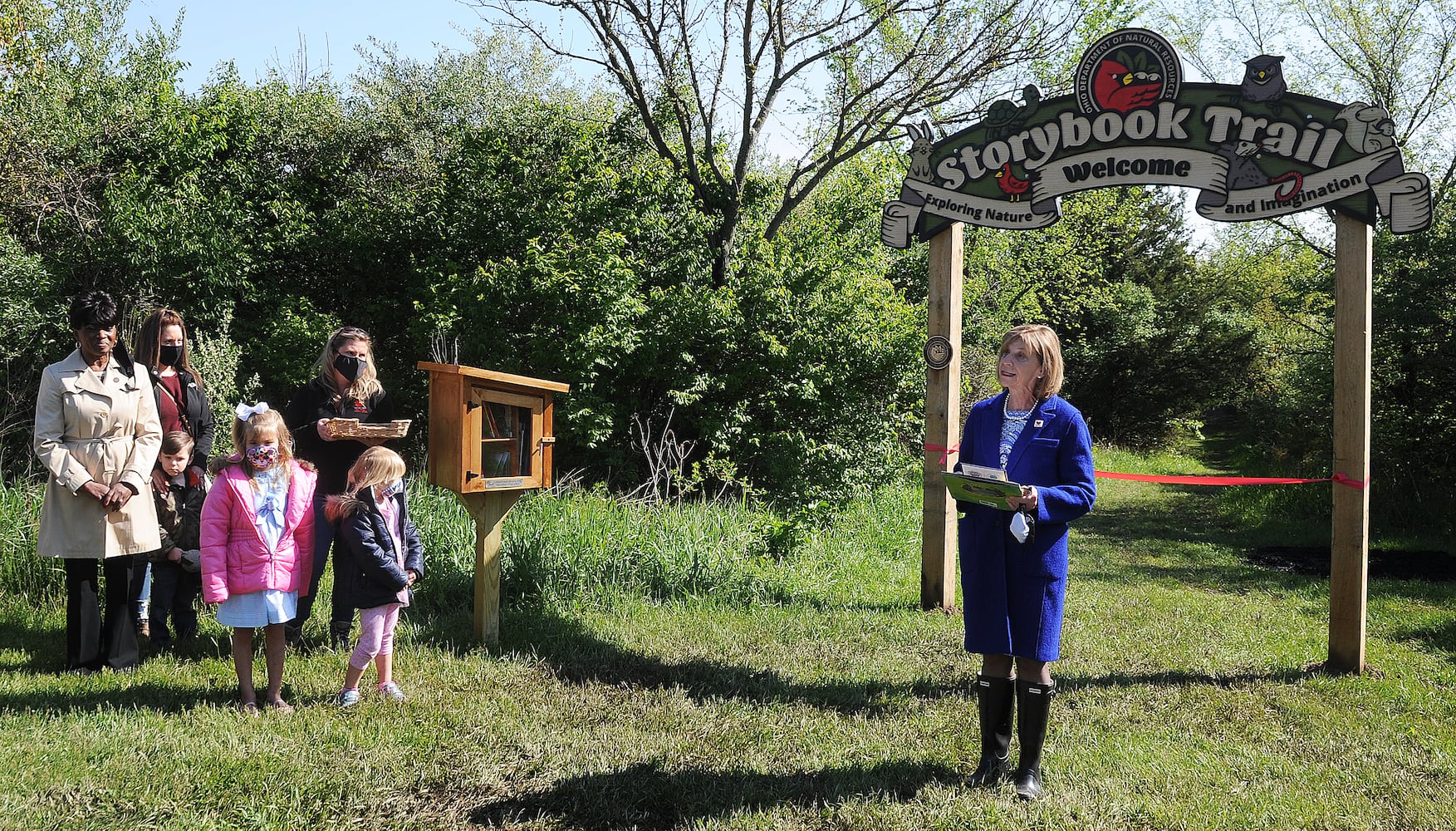 Storybrook Trail ribbon cutting