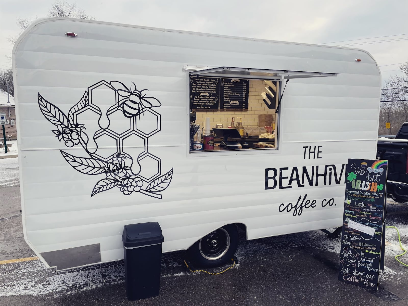 The Beanhive Coffee Company, a vintage-style mobile coffee trailer, is serving espresso-based drinks and plant energy-based drinks in West Milton (CONTRIBUTED PHOTO).