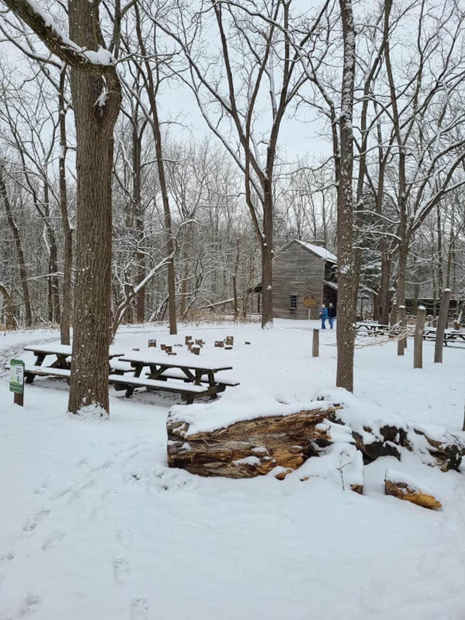 The winter season at Brukner Nature Center, located in Troy.