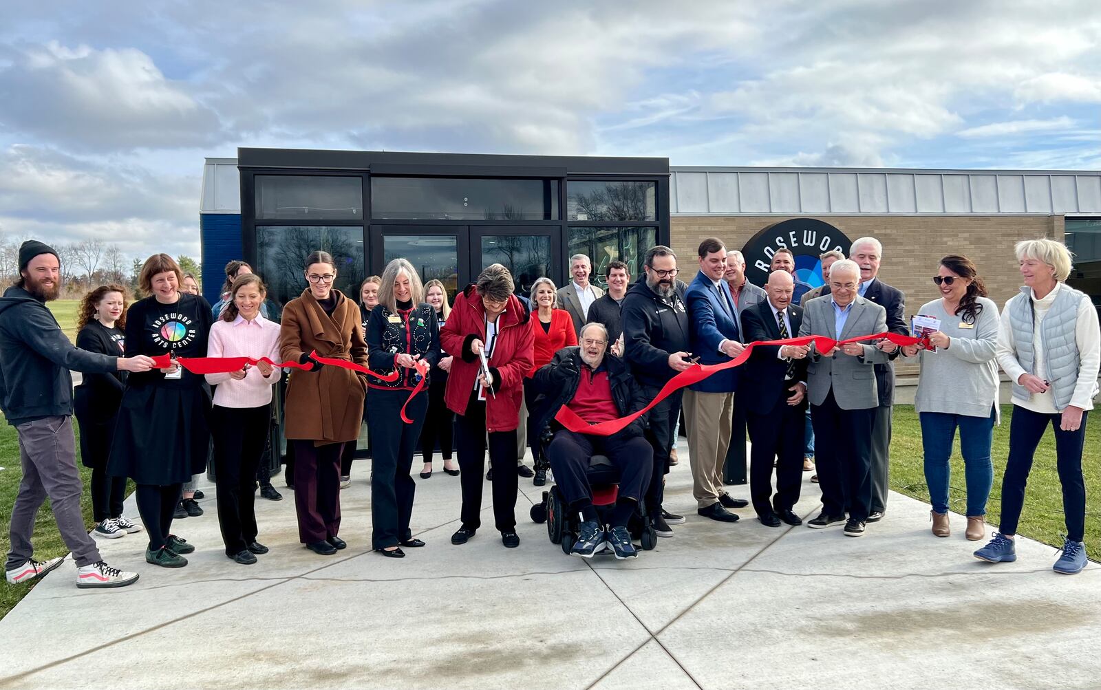 A ribbon-cutting was held in honor of the finished renovation of the Rosewood Arts Centre in Kettering. AIMEE HANCOCK/STAFF