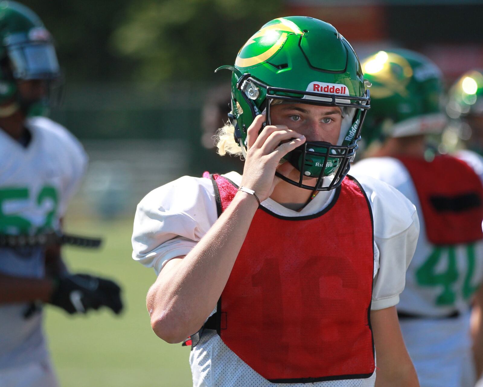 Northmont hosted Hilliard Bradley in a high school football preseason scrimmage on Friday, Aug. 9, 2019. MARC PENDLETON / STAFF