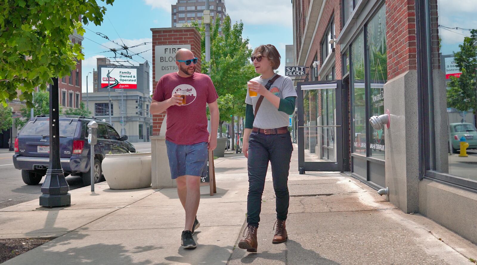 Downtown Dayton visitors can consume alcohol on the street if they buy special to-go cups. CONTRIBUTED