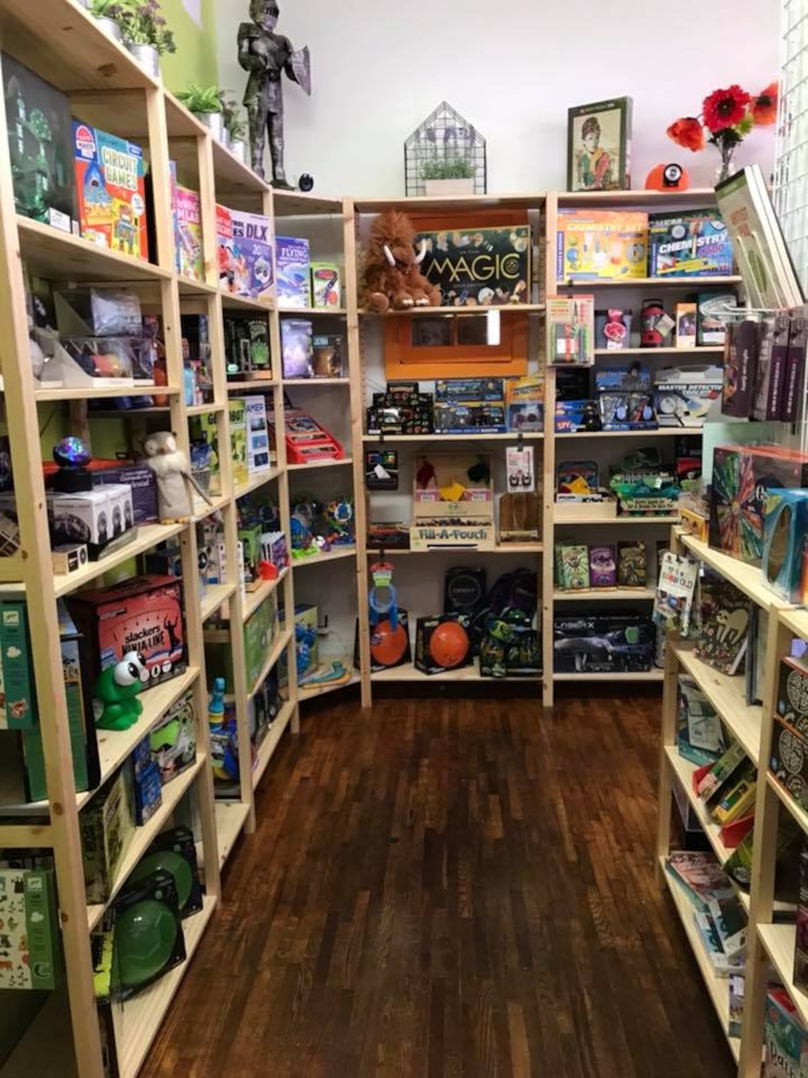 Yellow Springs Toy Company offers toys, games, puzzles, figures, books, stuffed animals, pretend play sets and more. Source: Facebook