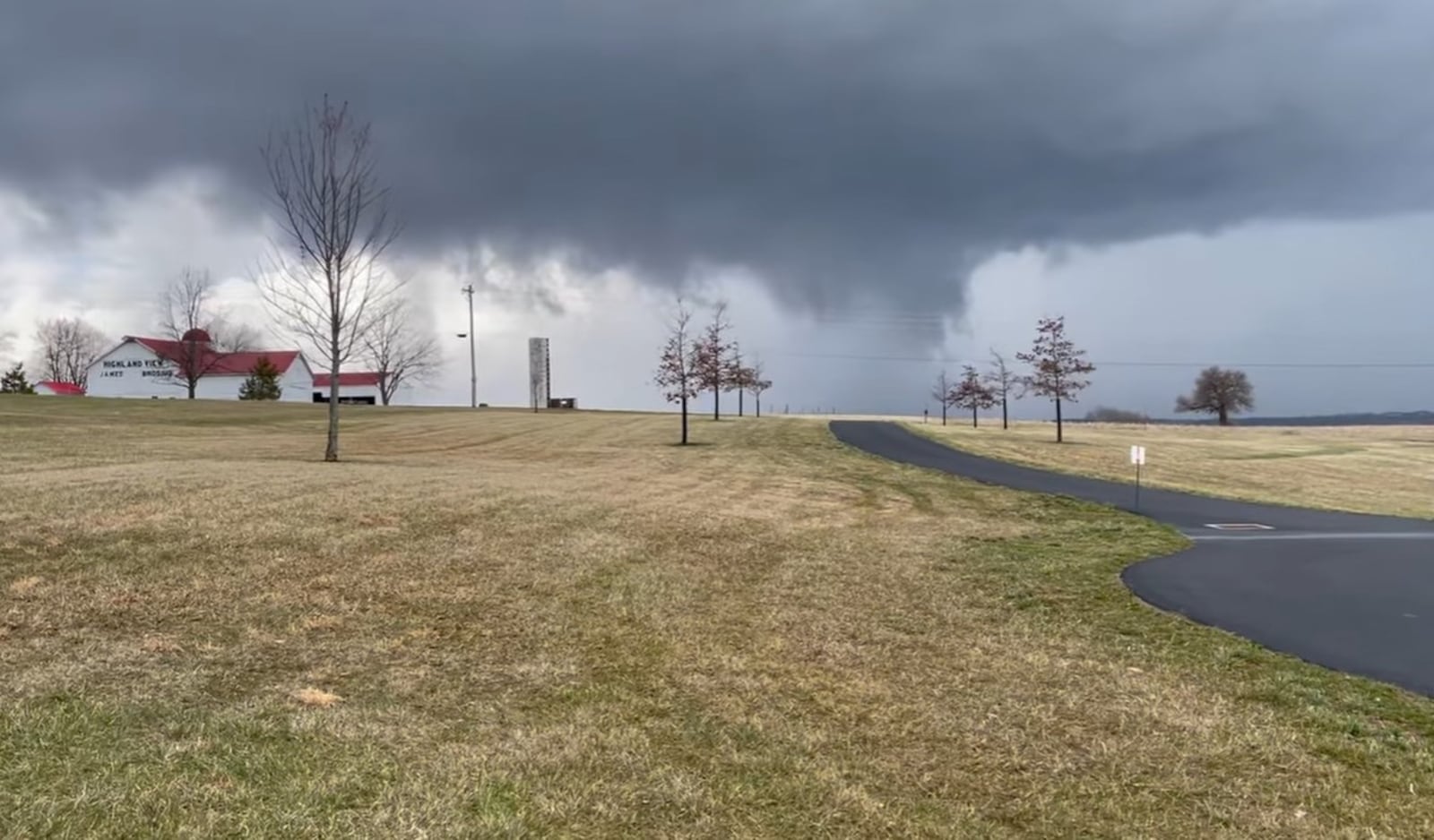 Butler County Auditor Nancy Nix captured images of the clouds during a tornado warning before 3 p.m. Monday, Feb. 27, 2023, on Stillwell Beckett Road in Hanover Twp., looking north toward Darrtown and Oxford. CONTRIBUTED