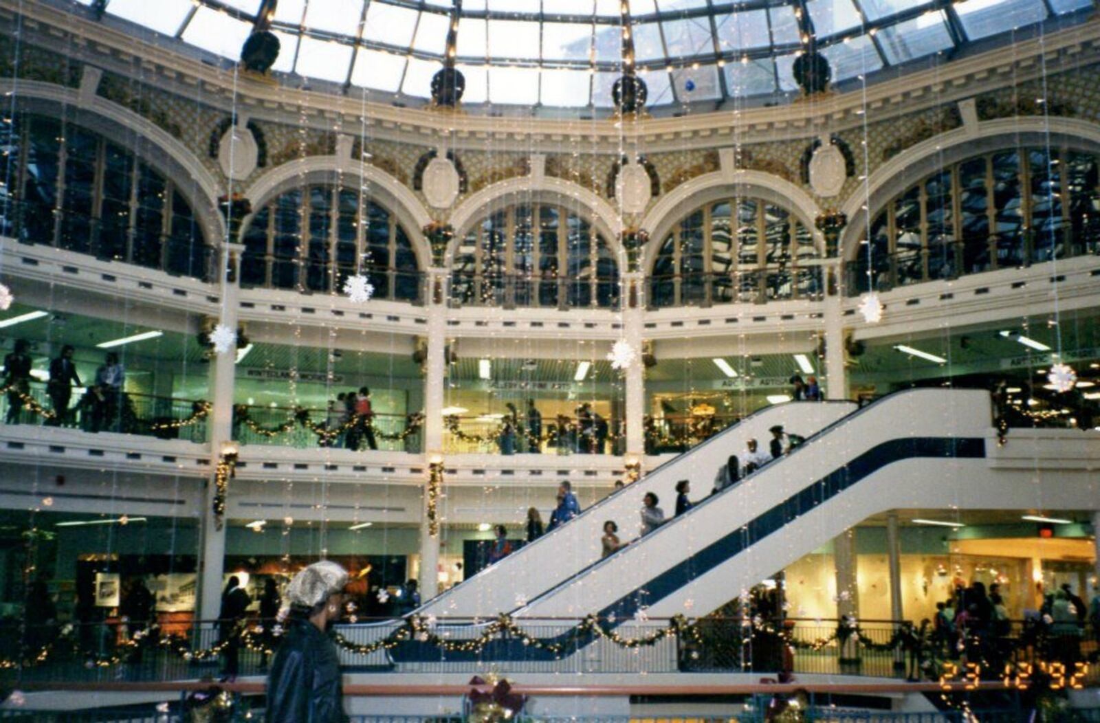 Holly Days at the Arcade during a Dayton Holiday Festival in the 1990s Photo credit: Downtown Dayton Partnership