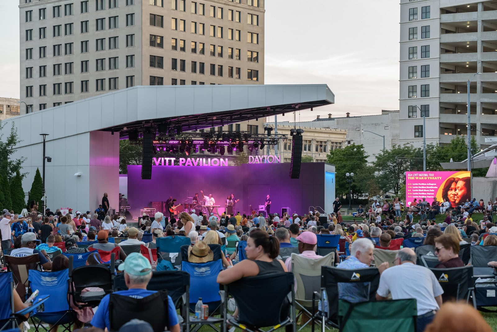 Levitt Pavilion in downtown Dayton will host the Dayton Summerfest concert on Saturday, Sept. 21. TOM GILLIAM / CONTRIBUTING PHOTOGRAPHER