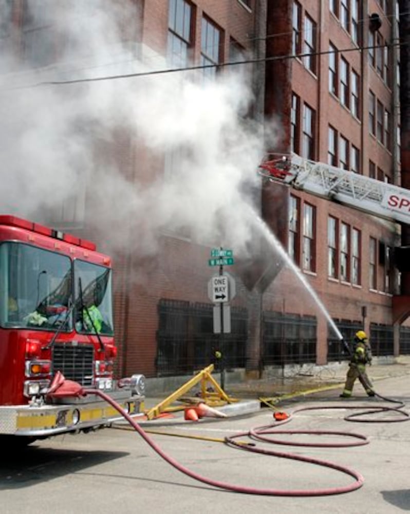 Fire at the Crowell-Collier Building