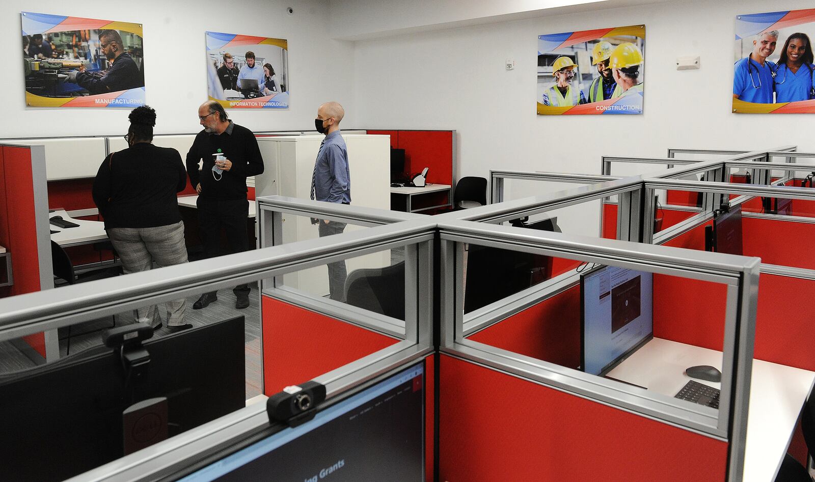 Inside the new Montgomery County Employment Opportunity Center at Westown. A ribbon cutting ceremony was held Wednesday Oct. 27, 2021. MARSHALL GORBY\STAFF