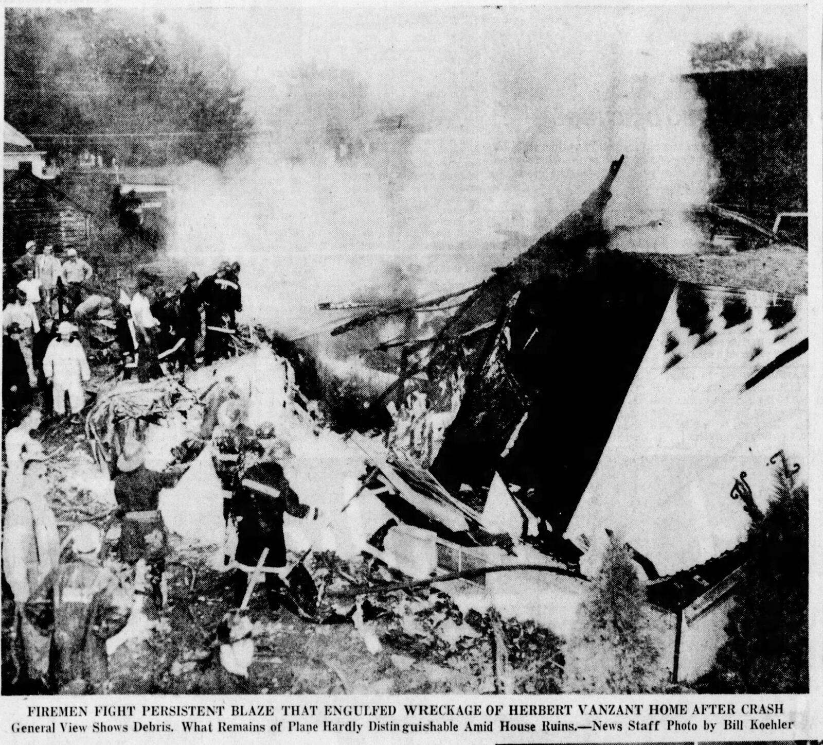 Sept. 25, 1957: Air Force probes plane crash fatal to 4 in East End. DAYTON DAILY NEWS ARCHIVES