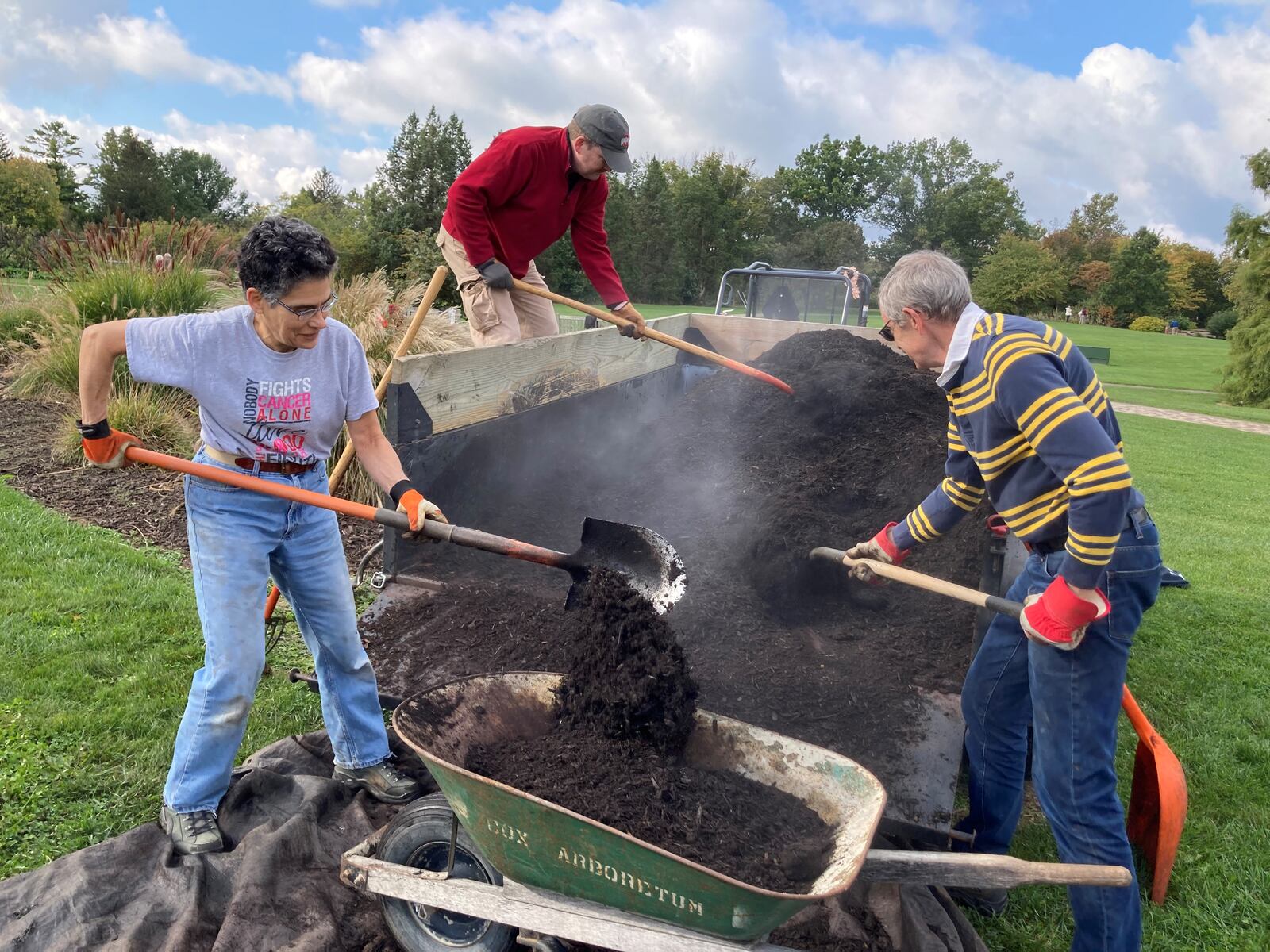 Five Rivers MetroParks Make A Difference Day 2021 volunteers (CONTRIBUTED)