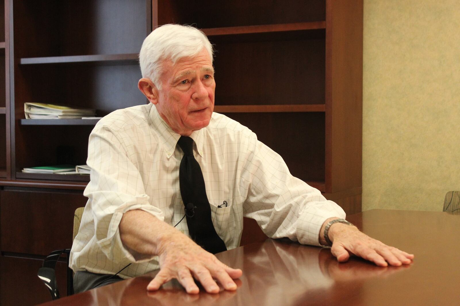 Curtis L. McCray, interim president for Wright State University, said he is prepared make major cuts in programs to help the institution overcome financial issues. He replaced David Hopkins, and will serve until June 30, when new president Cheryl B. Schrader transitions to her new role on July 1. CHUCK HAMLIN / STAFF