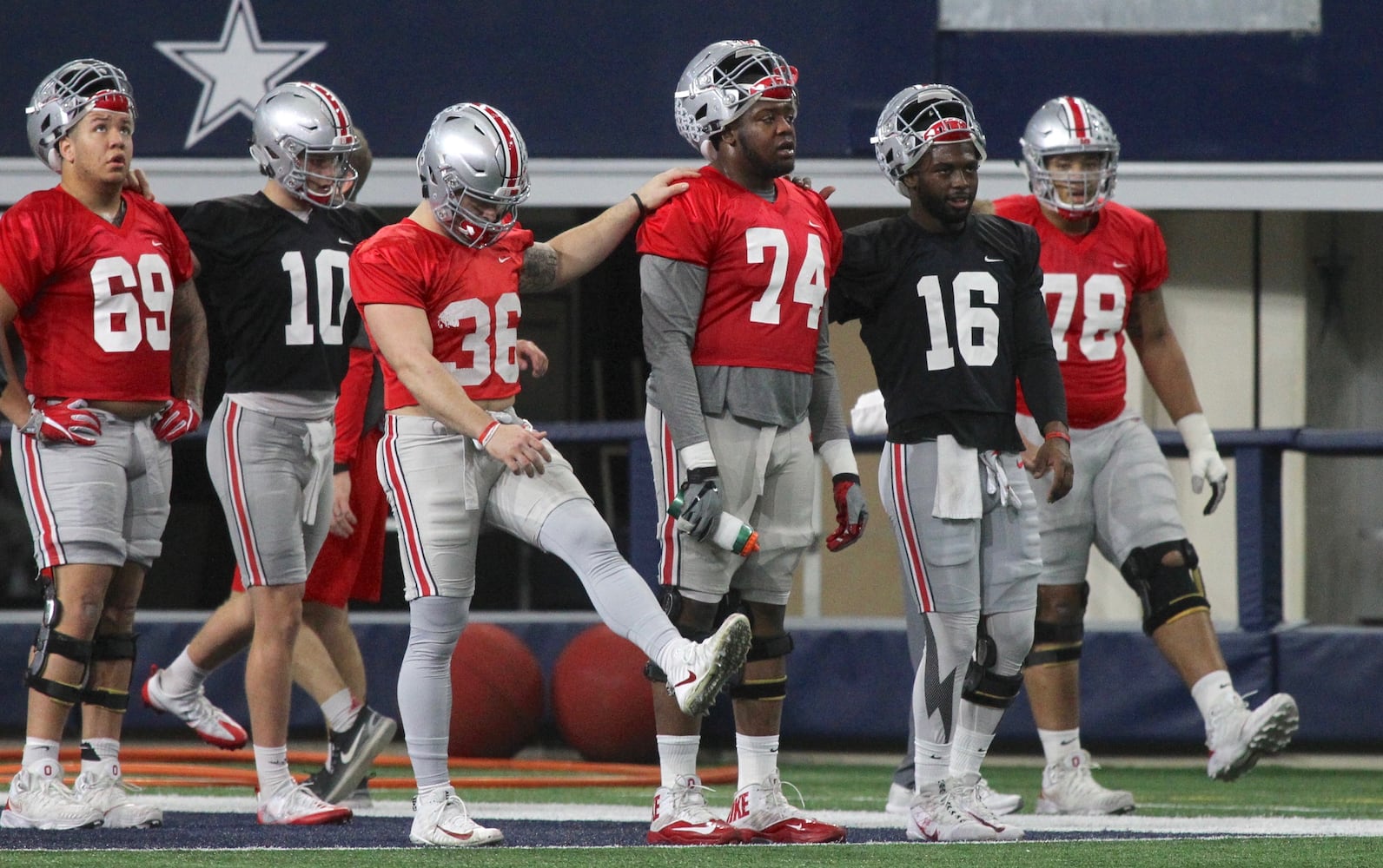 Photos: Ohio State practices at AT&T Stadium