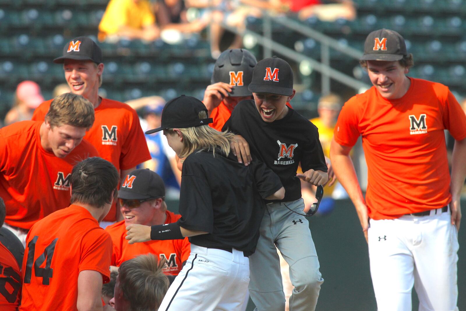 Scenes from the Division IV state baseball final between Minster and Russia on Saturday, June 3, 2017, at Huntington Park in Columbus.