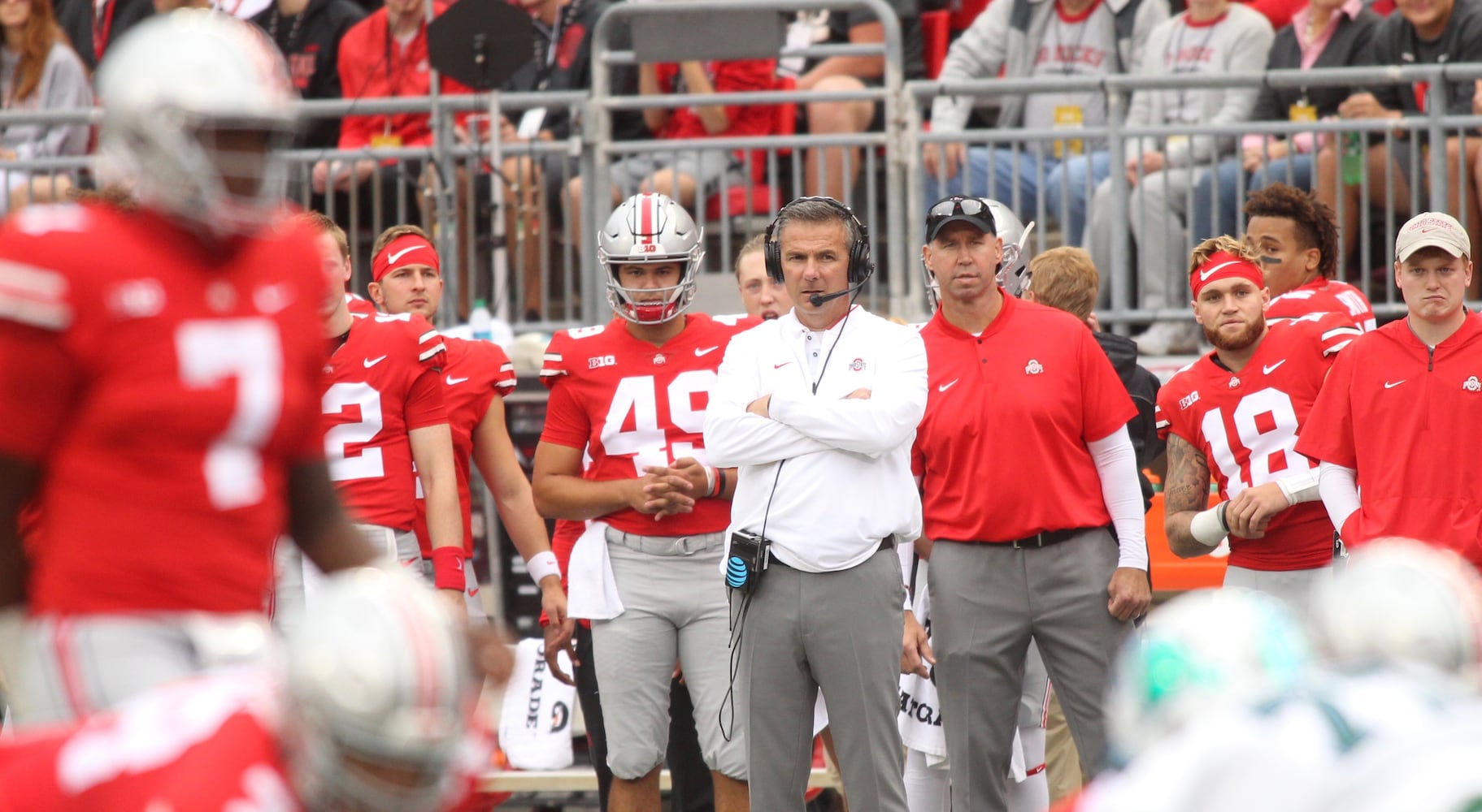 Photos: Urban Meyer returns to sideline for Ohio State