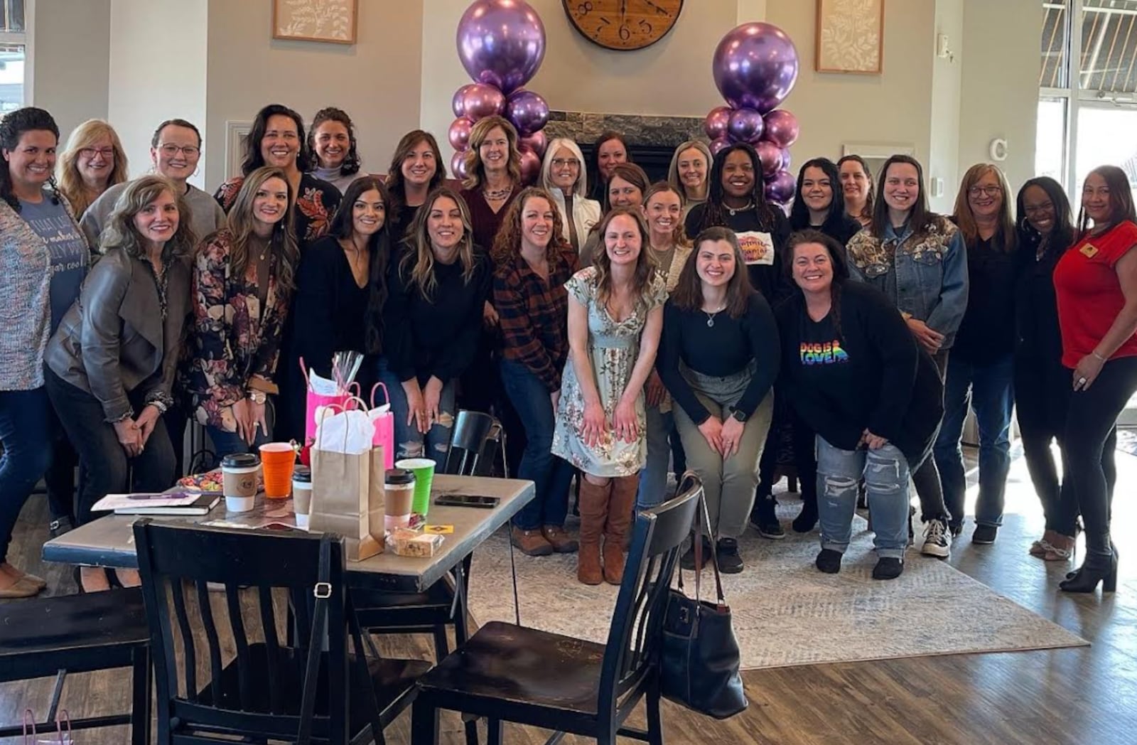 Local entrepreneur Maygan Ward founded “The GROWmunity” to foster other entrepreneurs in the area. Shown here is a woman's entrepreneur meetup at Coffee Cup Overflowing in Fairfield Twp. CONTRIBUTED