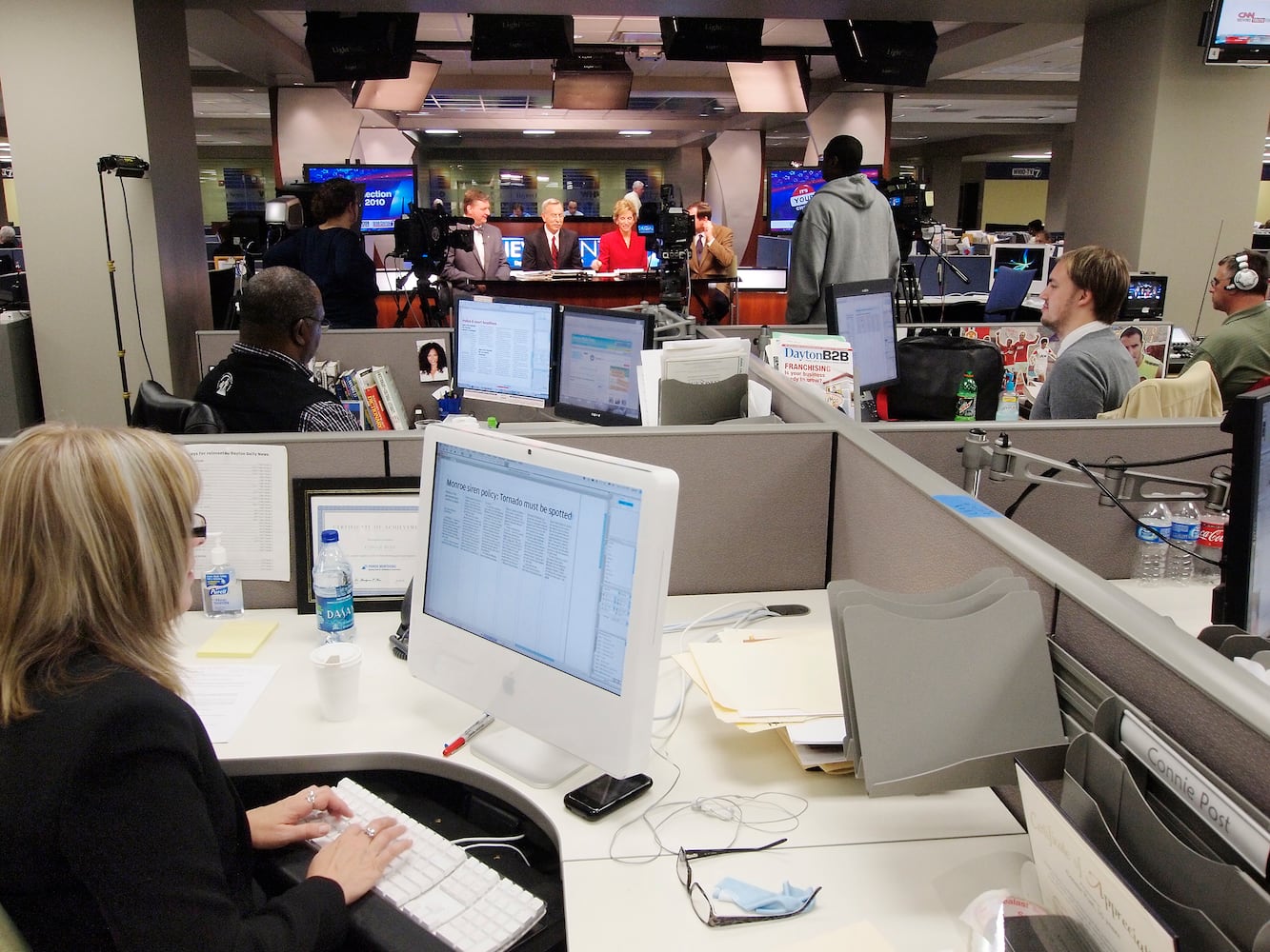 Dayton Daily News building newsroom archives