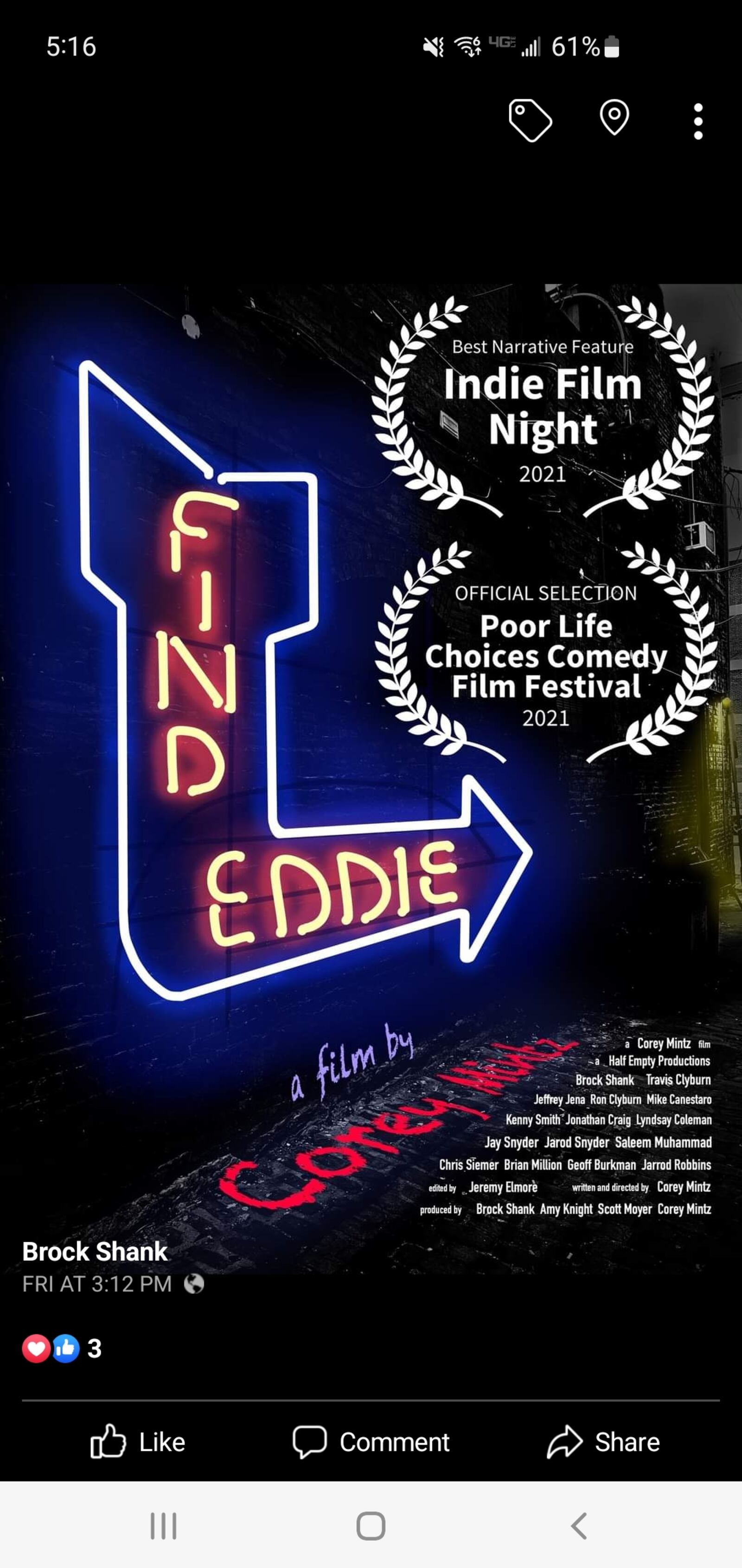 "Find Eddie" poster. CONTRIBUTED