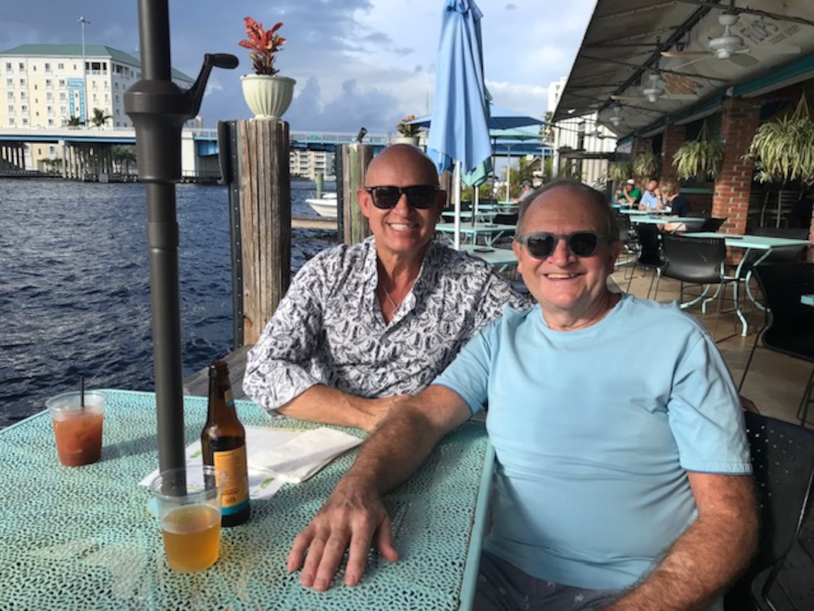 Bill Castro, left, co-owner of El Meson, with husband Mark Abbott, who is also the restaurant's special events chef.