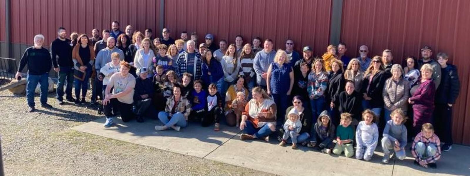 A recent holiday gathering of the extended Warner family in Darke County.