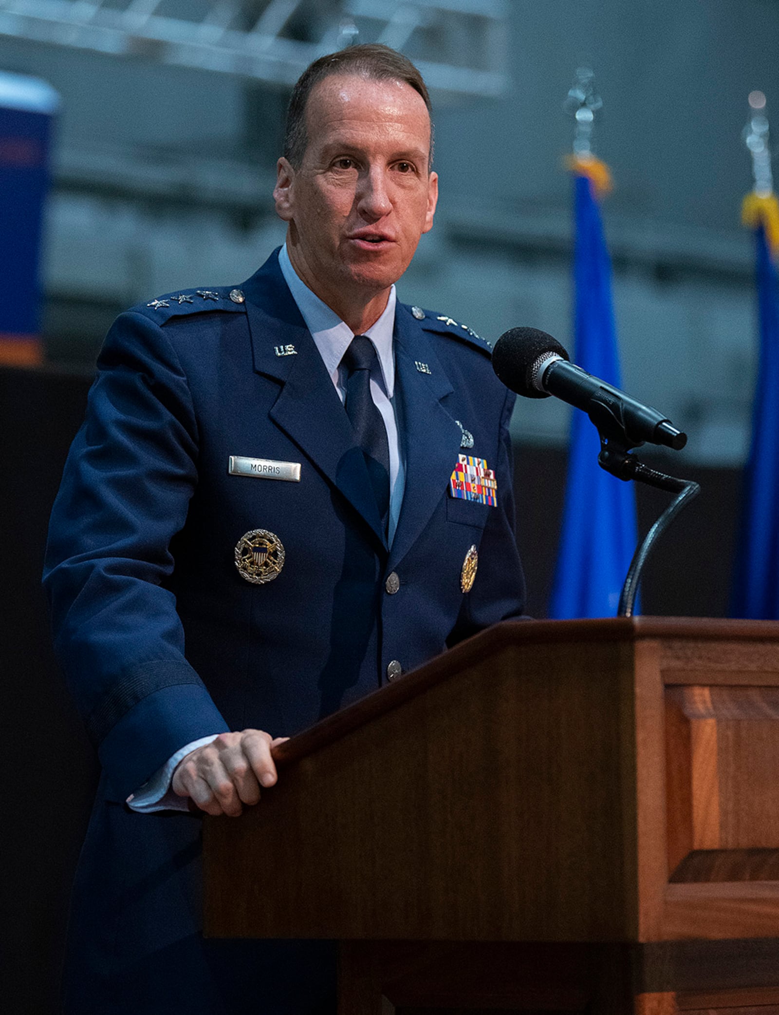 Lt. Gen. Shaun Q. Morris, Air Force Life Cycle Management Center commander. U.S. AIR FORCE PHOTO/R.J. ORIEZ