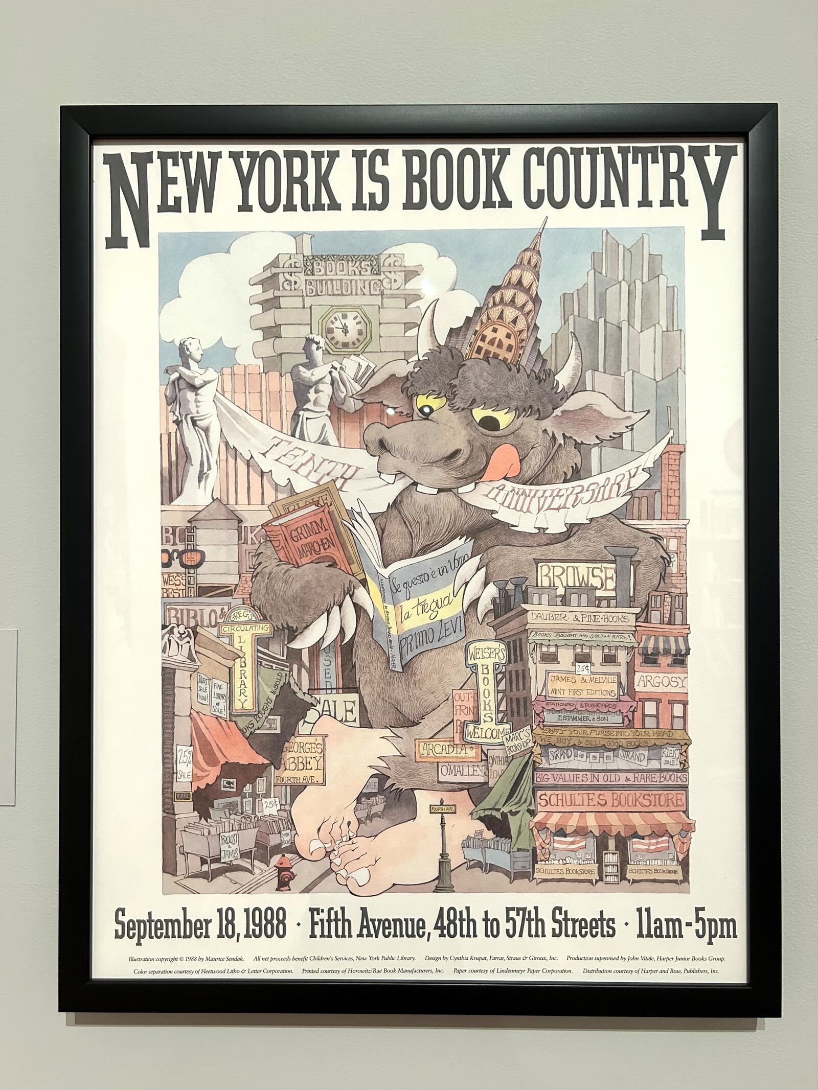 A poster by Maurice Sendak. HANNAH KASPER LEVINSON