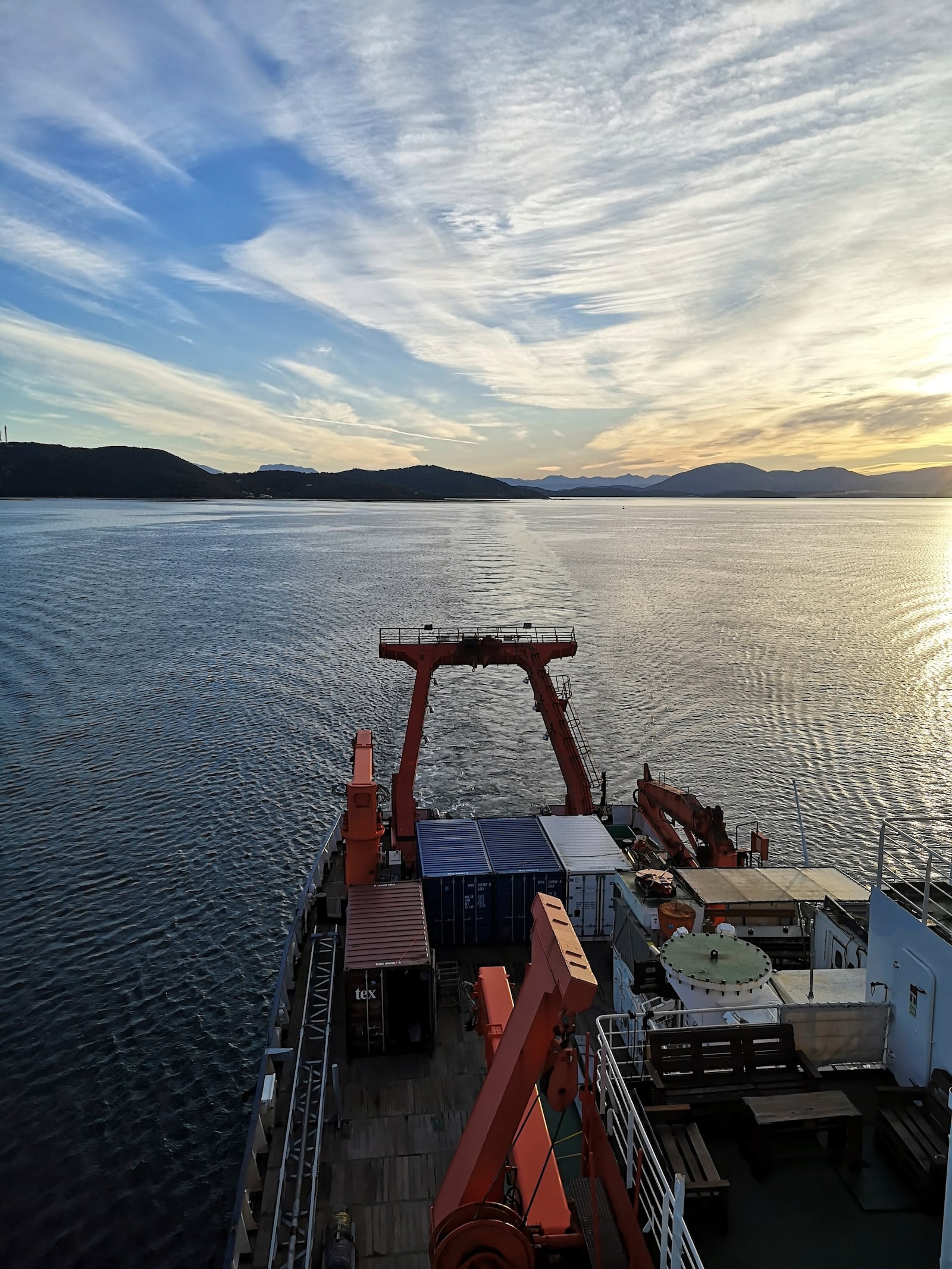 This undated handout photo shows the pickup of sediment cores off Peloponnese in the Aegean Sea onboard the Meteor vessel. (Andreas Koutsodendris via AP)