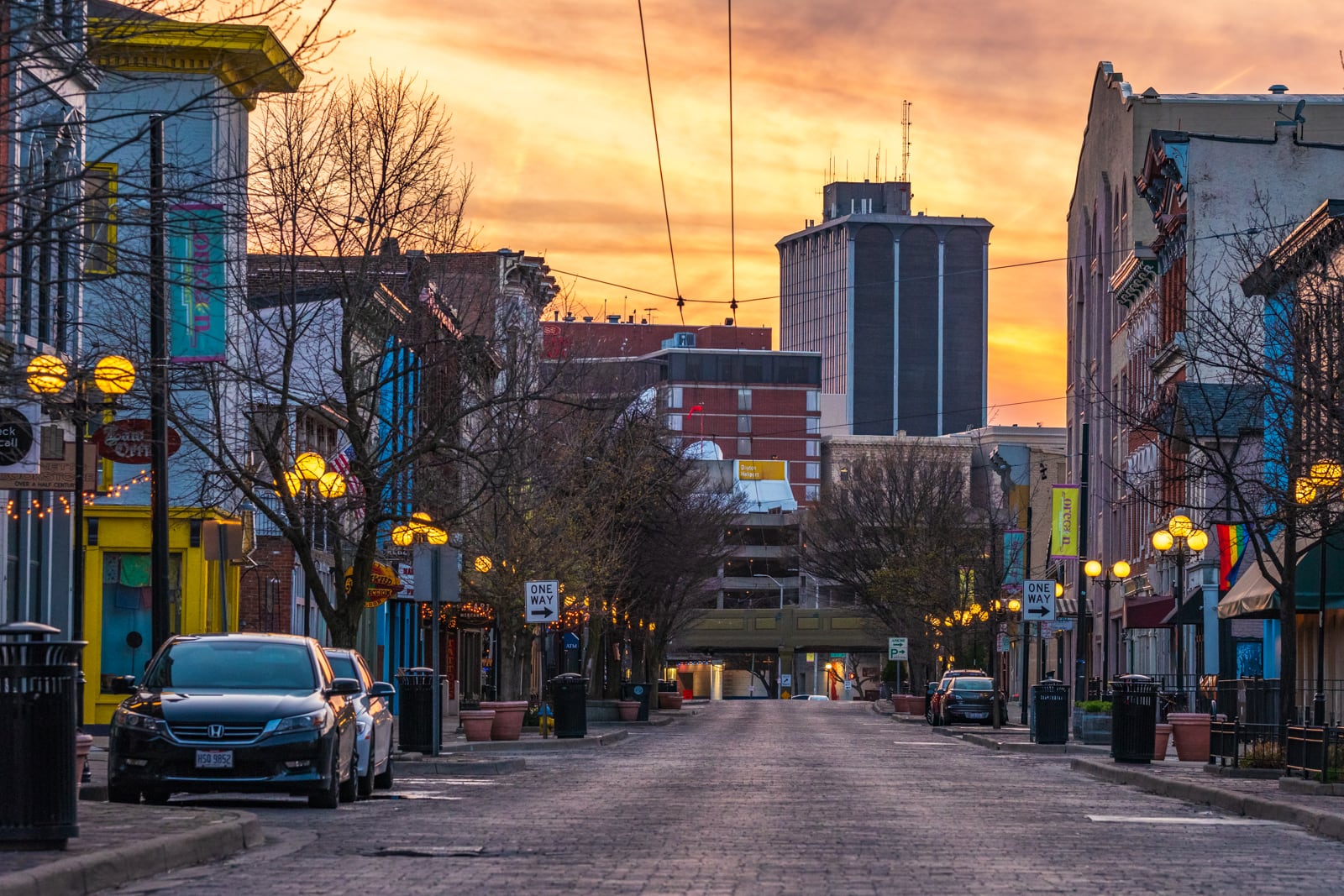 Chris Yakopcic: "Empty Evening," one of the selected images highlighted in The Contemporary and Dayton Daily News collaboration "In the Balance: Reflections of Our Community During COVID."
"The intent of this work is to communicate to those afar and remind those nearby, what a day in life was like during this pandemic induced stay-at-home order, when business districts and social epicenters were converted to ghost towns as an undetectable terror consumed the streets."