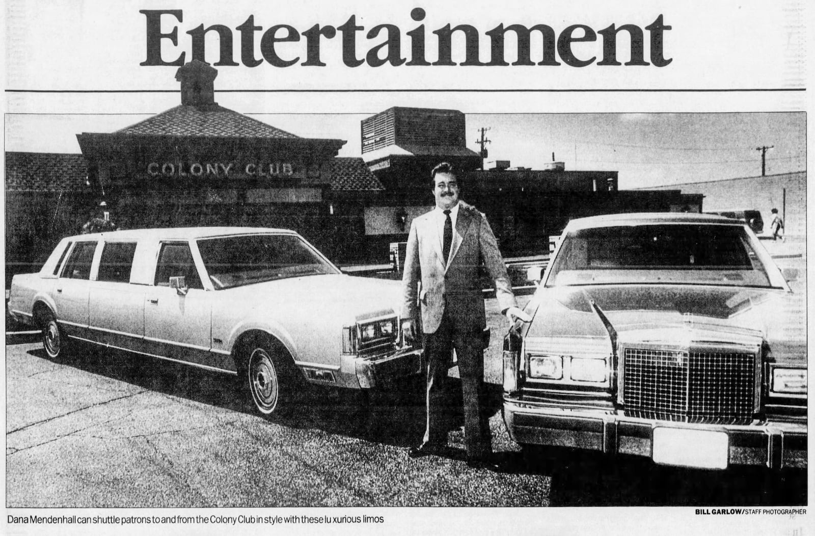 Colony Club offered a special that included dinner with the rental of a limousine. DAYTON DAILY NEWS ARCHIVES 1987.