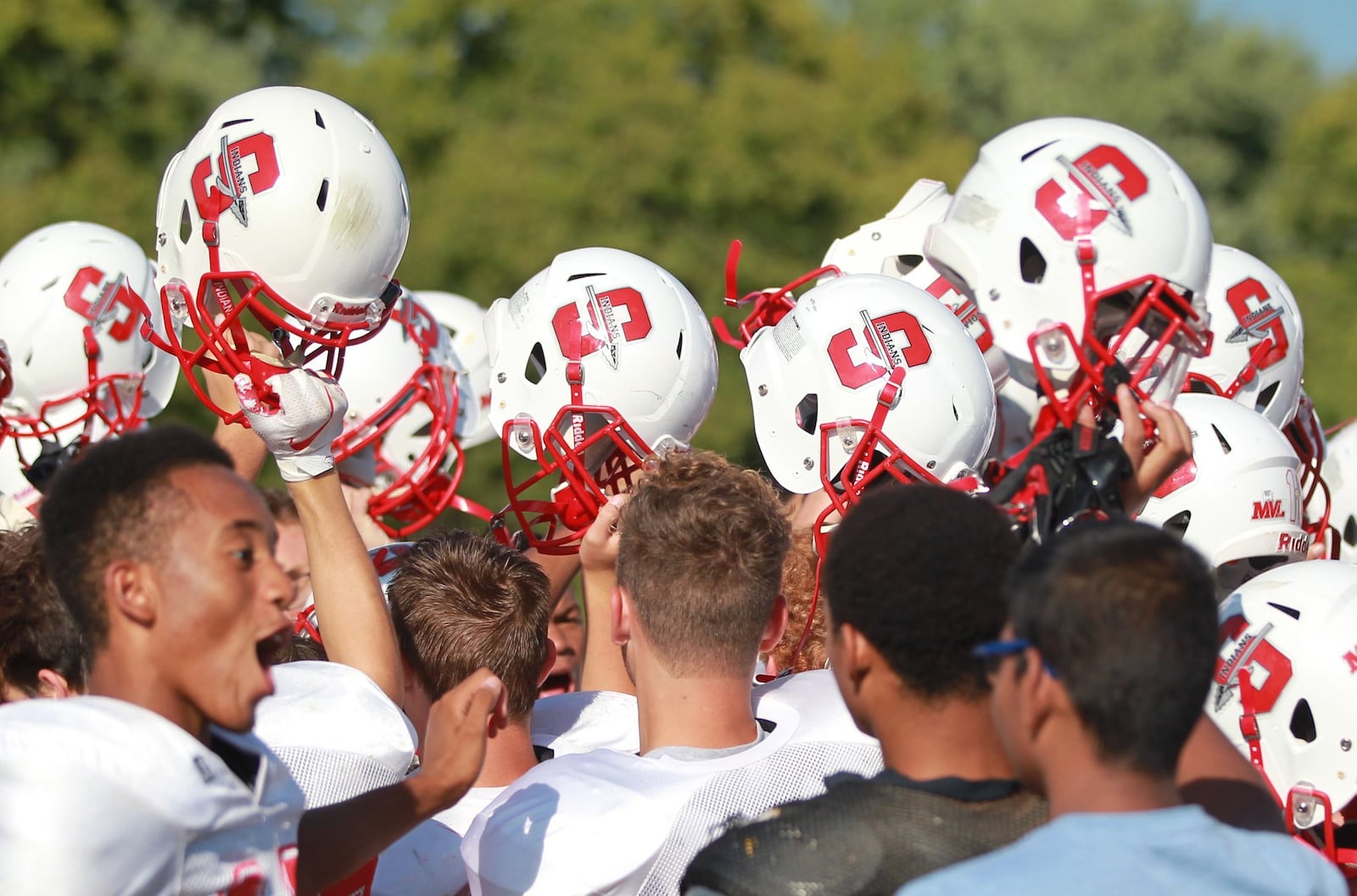 Winless last season, Stebbins opened with a 19-0 Week 1 win at Greeneview. The Indians play Greenville in their home opener on Friday, Sept. 6, 2019. MARC PENDLETON / STAFF